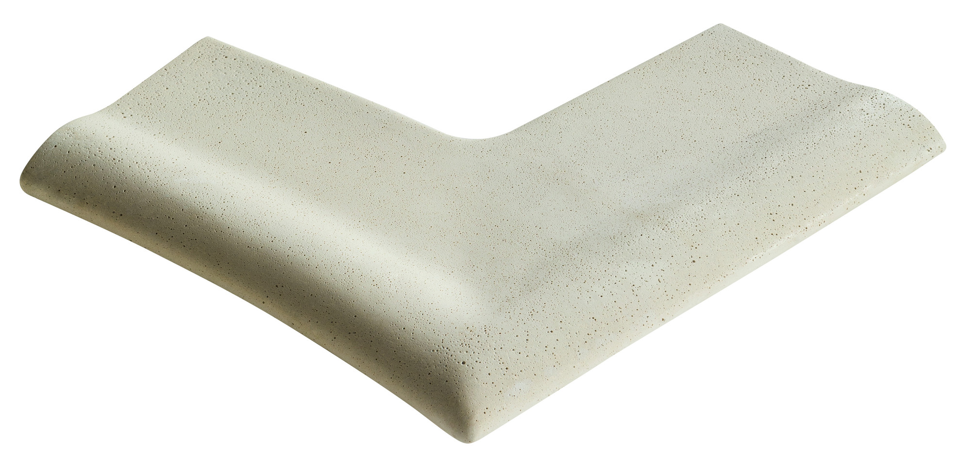 Камінь 25 кут для сходів правий R150 50x25, Rustique bullee, тон Pierre