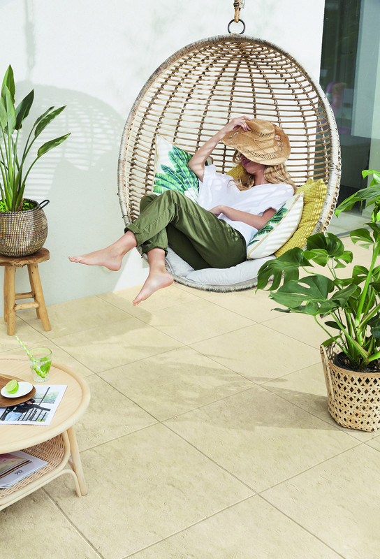 Камінь терасний 50х50х2,5см, Abbaye, тoн Rose provence