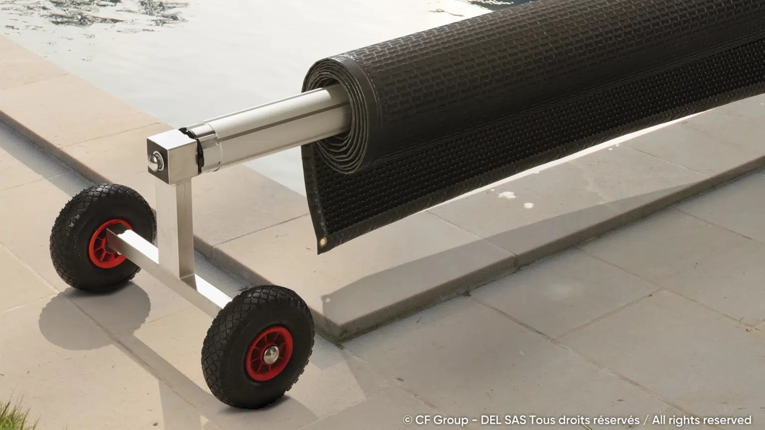 Скатуючий пристрій Delinox max 4-7х15м (Франція), Делінокс телескопічний для теплозберігаючого 