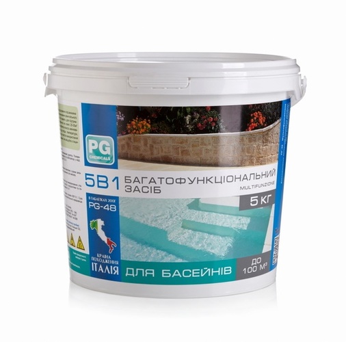PG-48, 5в1, 5кг (Італія) 200г багатофункціональні таблетки Multifunzione, 163006004