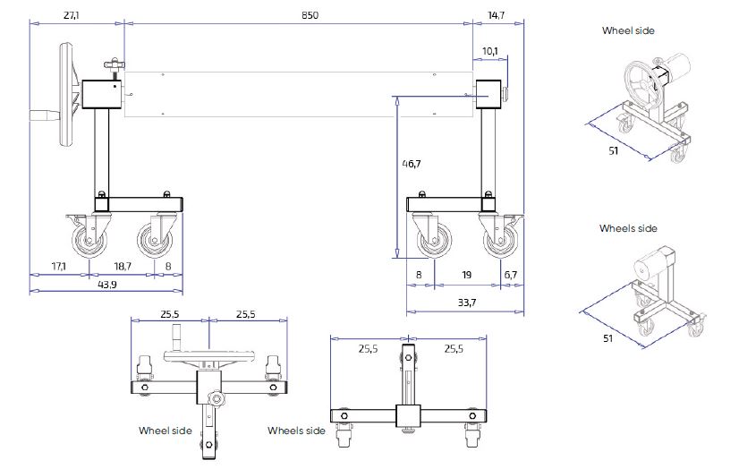Скатуючий пристрій Delinox max 8х20м (Франція), Делінокс для теплозберігаючого покриття