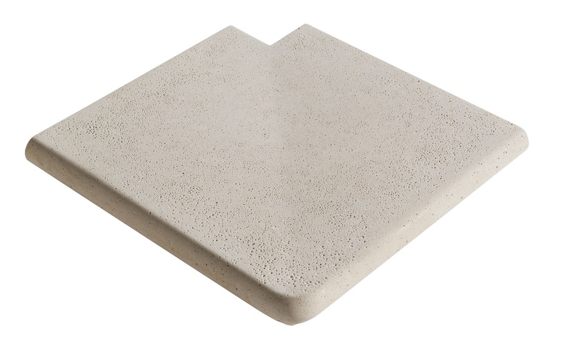 Камінь 33 кут зовнішній 90 гострий, Rustique bullee, тон Quercy