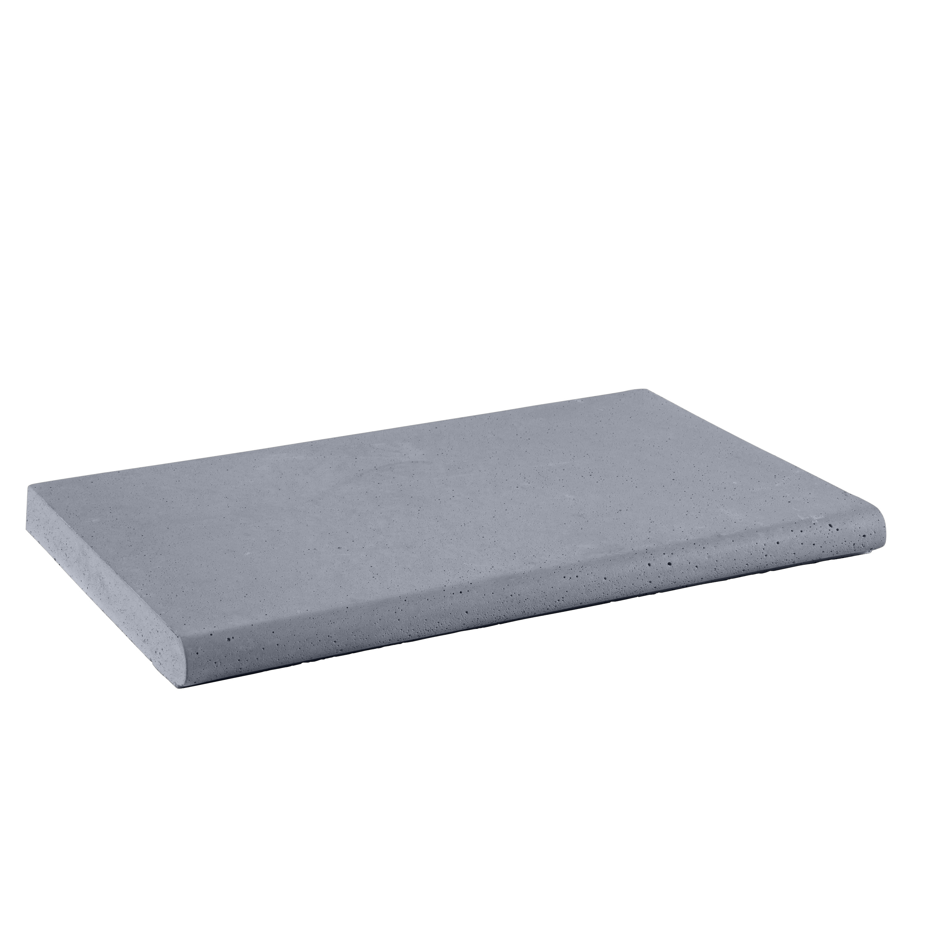 Уцінка камінь 33 бортовий плоский 50x33, Rustique bullee, тон Gris