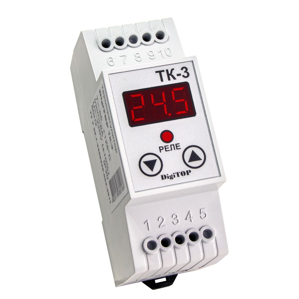 Терморегулятор нагрівача ТК-3, 1.5м гістерезис 0,1….39,9 ℃
