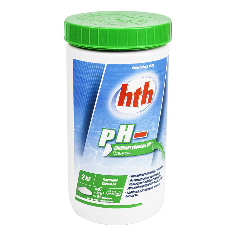 рН мінус hth 2кг (Франція), порошок pH MOINS MICRO-BILLES