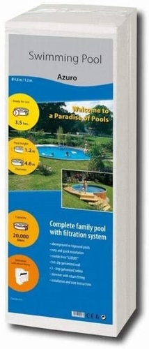 Басейн каркасний 2.4х0.9м з фільтром 2000, AZURO BASIC 