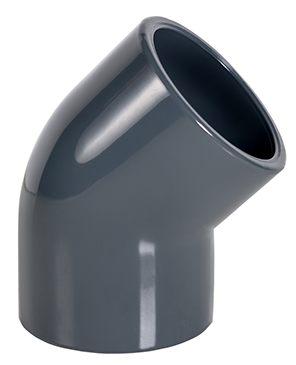 Коліно 45°/90мм, PN16, Fitvalf