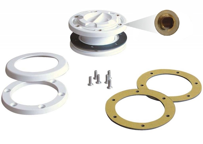 Форсунка пилососу для пластикових басейнів з латунними вставками