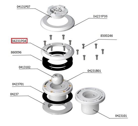 Фланець для бокової форсунки