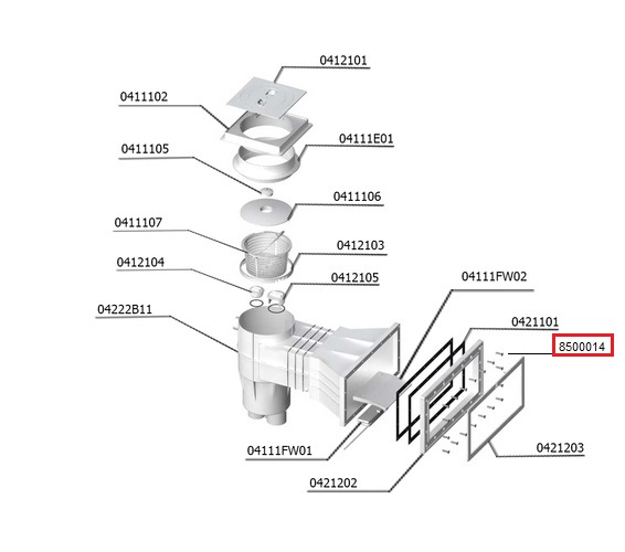 Гвинти з нержавіючої сталі M6X20 для горловини скіммерів  LUX
