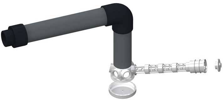 Нижня частина дистрибю'тору для фільтру PG “FILTRONE LLT” 760мм