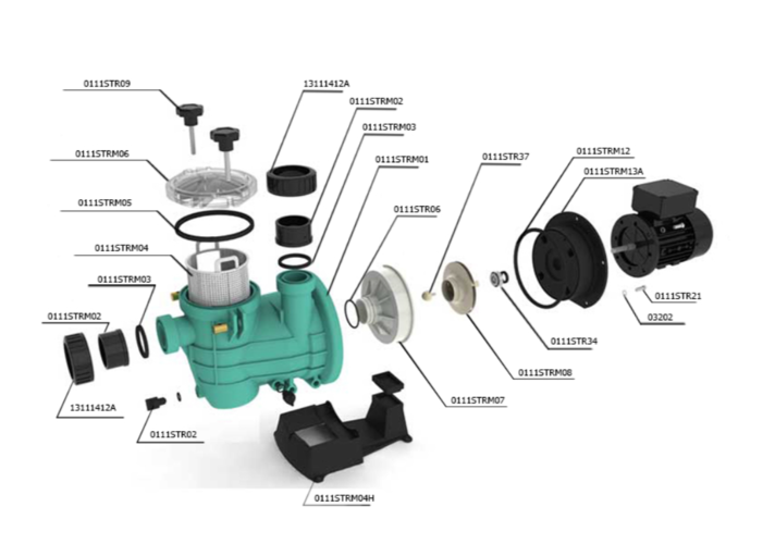 Імпіллер (крильчатка) для насосів PG-0111STRM33M