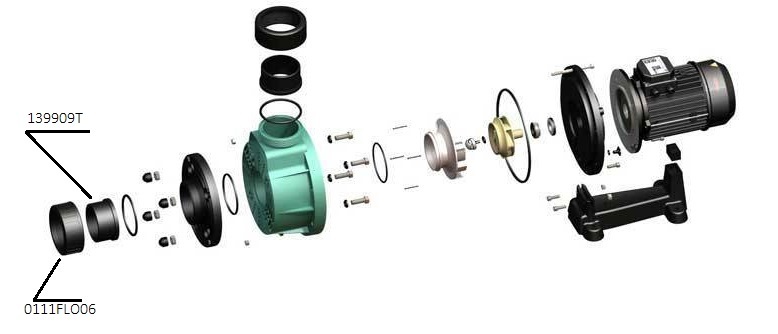 Фланець для підключення насосу FLOODER JET