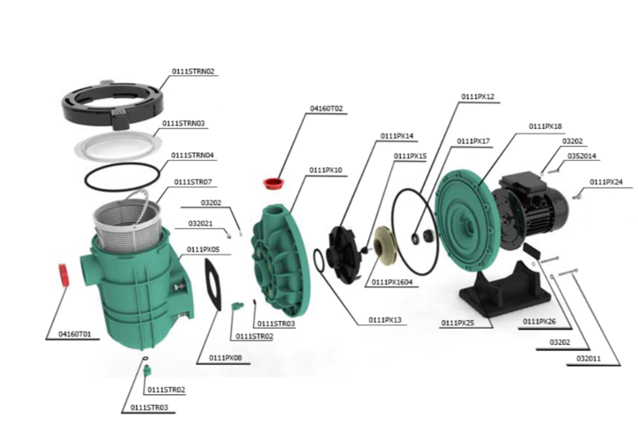 Скляна кришка префільтру насосу STREAMER 2010