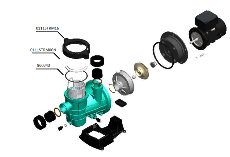 Прокладка кришки префільтру насосу STREAMER MINI