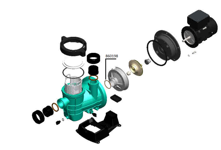 Ущільнююче кільце дифузору насосу STREAMER MINI