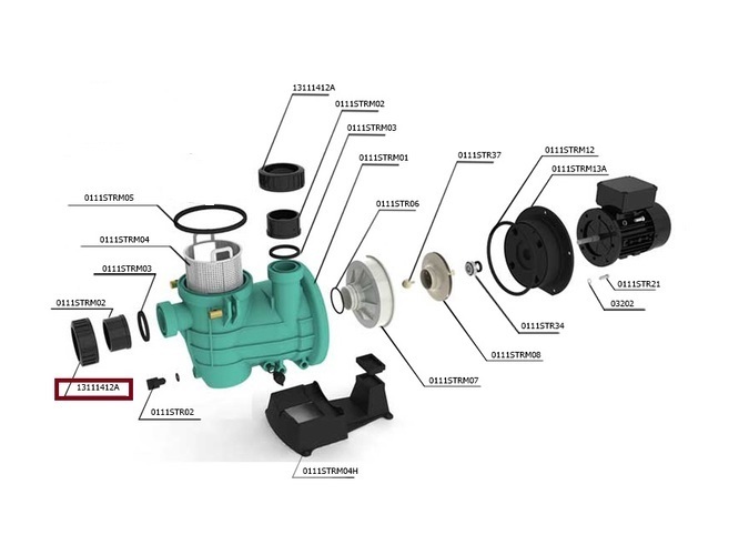 Гайка для підключення насосу PG STREAMER MINI 1 1/2 ''