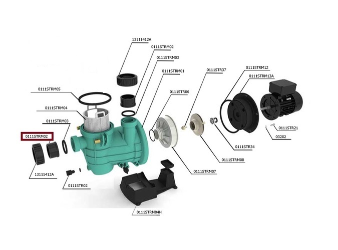 Фланець для підключення насосу PG STREAMER MINI 1 1/2 ''