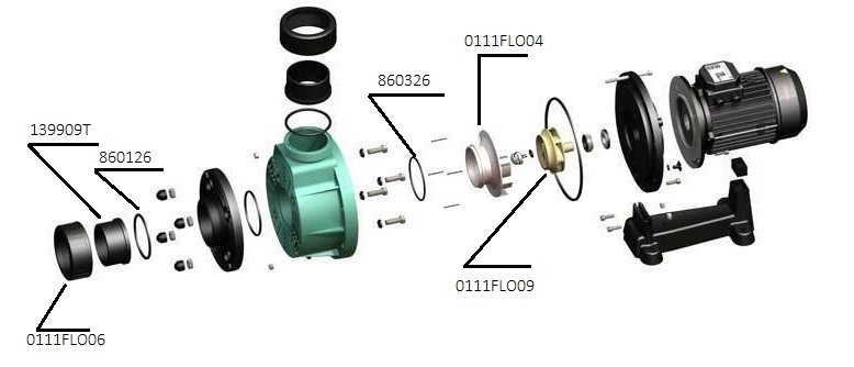 Імпіллер (крильчатка) насосу FLOODER JET 0111FLO45