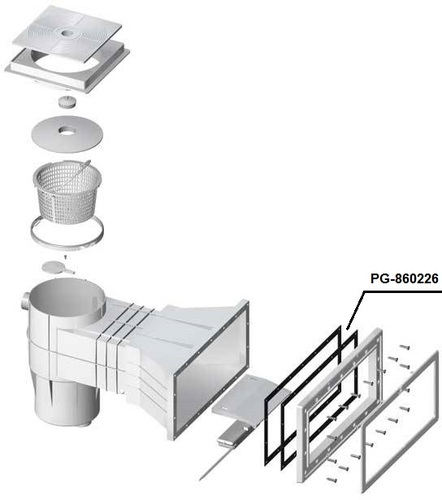 Фланець-прокладка для широких скіммерів під лайнер