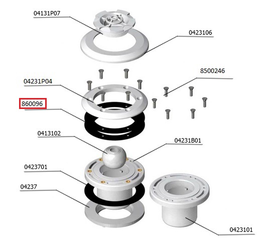 Прокладка для бокової форсунки