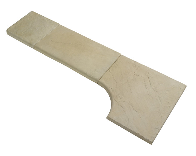 Камінь CALCARA 60х32х3,5 см бортовий , тон Ivoire