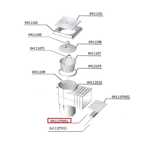 Поплавок для шторки скіммера