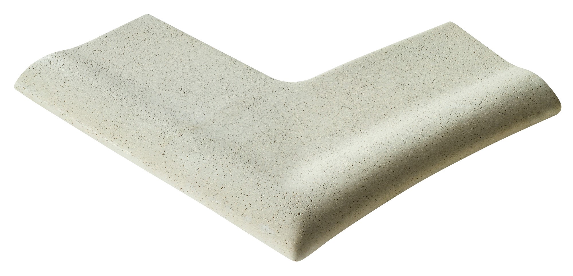 Уцінка камінь 25 кут для сходів лівий R150 50x25, Rustique bullee, тон Pierre