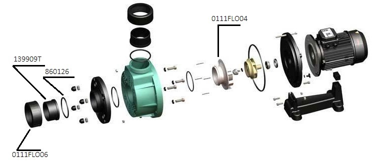Імпіллер (крильчатка) для насосу FLOODER 0111FLO75