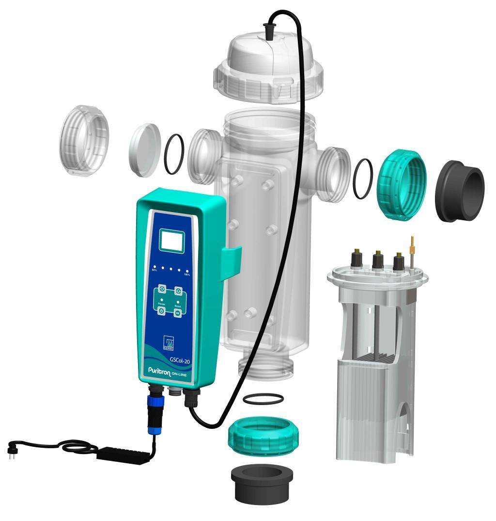 Адаптер фланцевий з ПВХ Ø 50 мм для електролізної установки Puritron 10/20/30