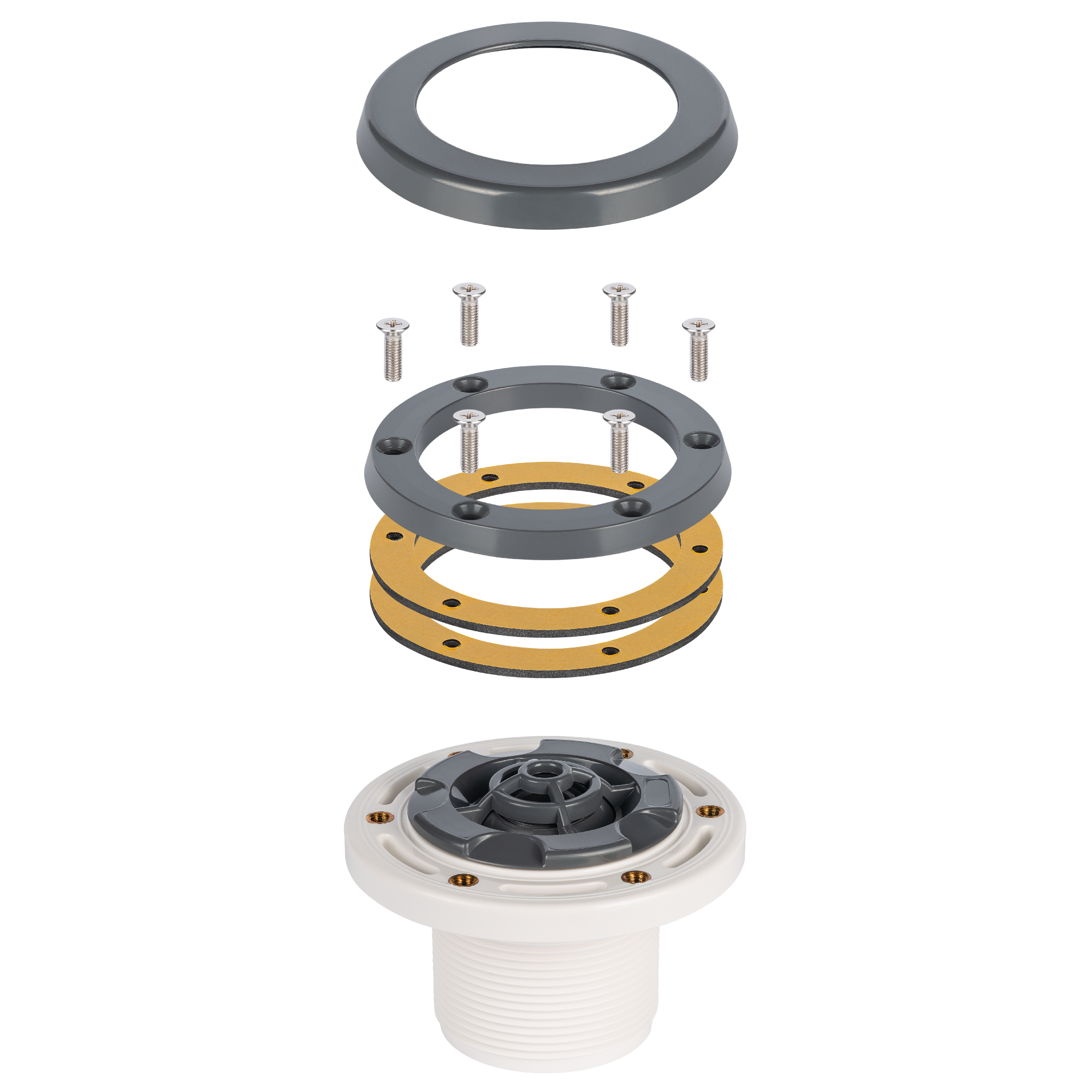 Форсунка бокова під лайнер з латунними вставками, Антрацит