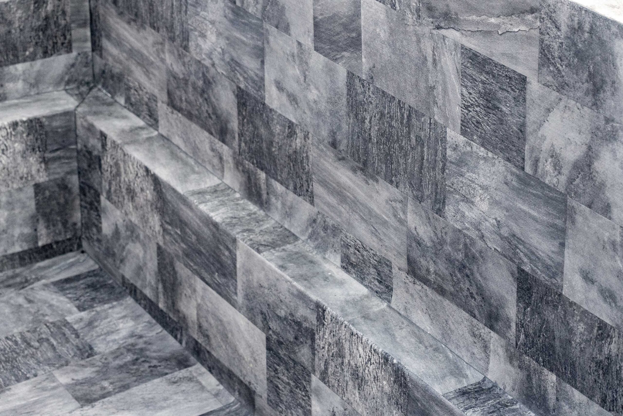 Мембрана StoneTile Grey мозаїка 40х20 см, 1.65м армована з лаковим ...