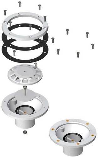 Форсунка донна під лайнер, латунні вставки, регульована, колір Антрацит