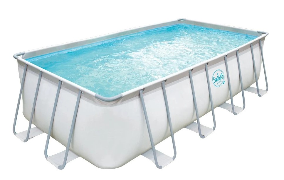 Прямокутний басейн на металевому каркасі 2.74х5.49х1.32 м без фільтру, AZURO SWING