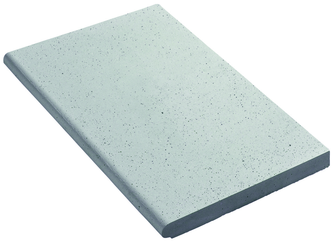 Камінь 33 бортовий плоский 50x33, Rustique bullee, тон Gris