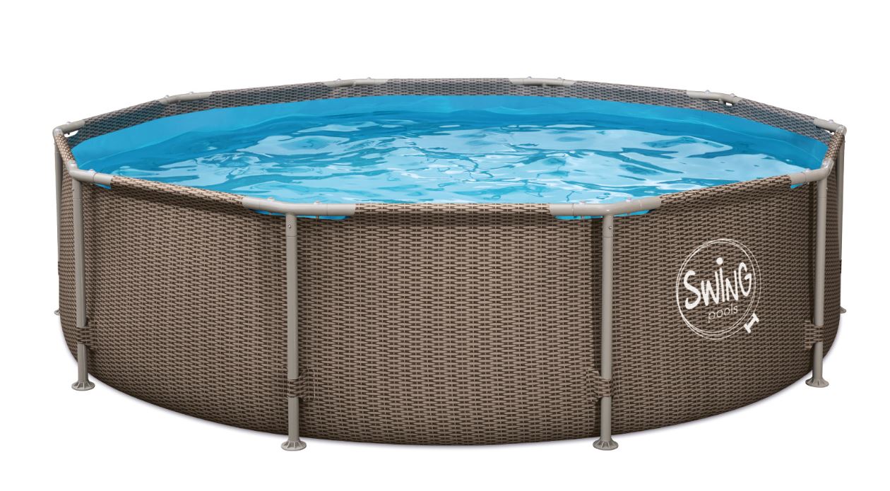 Басейн каркасний 3,66х0,91 м без фільтру, AZURO SWING Wicker design